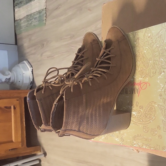 American Rag Maple Adidni Open Toe boot Size 8M - Picture 4 of 6